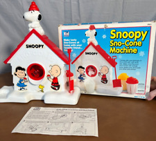 Vintage Snoopy Sno Cone Machine Snow Cone Maker Shaved Ice Machine PlaysKool picture