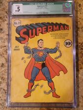 1941 D.C. Comics Superman 11 CGC .5. Classic Chains Cover picture