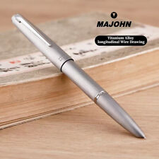 Majohn Ti200 Modular Titanium Alloy Wire Drawing Fountain Pen Steel/14K Gold Nib picture