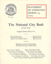 1905 NATIONAL CITY BANK REPORT NEW YORK CITY picture