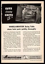 1945 American Foundry Mishawaka Indiana Wheelabrator Swing Table Photo Print Ad picture