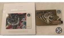 Lot of 2 Starbucks Sumatra Tiger 🐅 Themed Gift Cards NEW picture