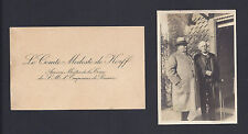 Antique Photo Count Korff Calling Card Sir George Buchanan Tsar Nicholas Russia picture