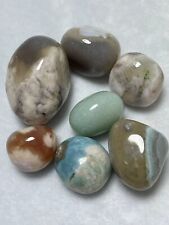 124g Natural green cherry blossom Agate Gem k34 picture
