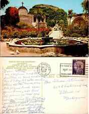 Vintage Postcard - Mission San Juan Capistrano Fountain - Los Angeles San Diego picture