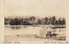 Curtis' Cove East Blue Hill Maine ME Birdseye View c1910 Real Photo RPPC picture