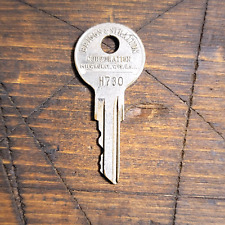 Vtg Key Old Briggs & Stratton Corporation Numbered Harley Key H730 B picture