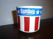Sambo's restaurants red, white, blue patriotic mug picture