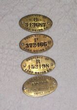 F35)-CHOICE of 1 FORD MOTOR  RETIRED  BRASS TAG 2
