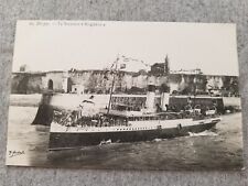 British Steamer Steam Ship Brighton at Dieppe France c 1910 Postcard Unposted picture