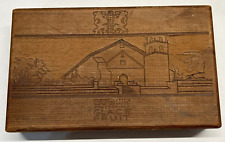 Lyons California Glace Fruit Engraved Wooden Box - NICE LOOK picture