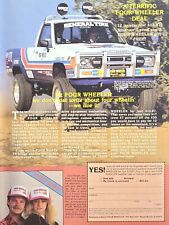Four Wheeler Magazine Toyota Off-Road Racing Vintage Print Ad 1986 **See Descr picture