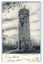 1908 Norembega Tower Weston MA Massachusetts Early Posted picture