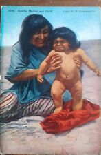 Vintage USA Postcard Apache Mother And Child Unused Indigenous  picture