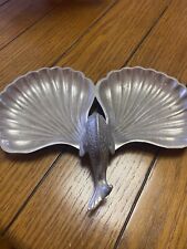 Vintage Pewter Shell Dish picture