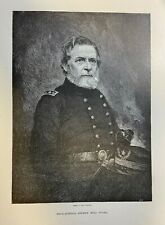 1887 Vintage Magazine Illustration Rear Admiral Andrew Hull Foote Civil War picture