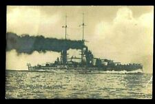 Italian Navy Royal Real Photo; RN CONTE di CAVOUR Battleship c1910 WWI Era Italy picture