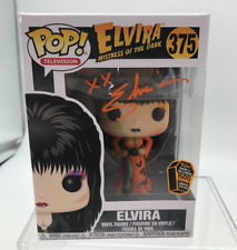 Elvira Mistress of the Dark (Orange Dress) #375 Funko Pop LE 1500 SIGNED BOX picture