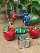 Christmas Vintage Tree Ornaments Lot/6 picture