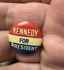 1960 JOHN F. KENNEDY for PRESIDENT campaign pin pinback button political JFK picture