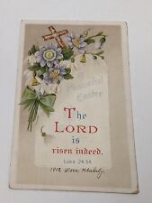 Postcard Easter The Lord is Risen Indeed Like 24.34 1912's One Cent Stamp  picture