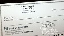 Annette Funicello Personal Property 2011 Closed Acct Sheet of 3 Personal Checks picture