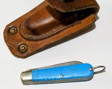 VINTAGE & RARE CAMILLUS 2 BLADE ELECTRICIAN / LINEMAN POCKET KNIFE WITH SHEATH picture