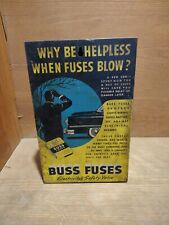 VINTAGE 1950/60s BUSS FUSES AUTO STORE TIN STORE DISPLAY  picture