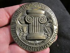 1983 PANHELLENIC ASSOCIATION INTERFRATERNITY COUNCIL MEDALLION HEAVY BBA-41 picture