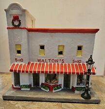 Walmart Waltons 5 &10 Light Up Christmas Store Ceramic Village picture