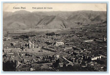 c1940's Buildings Hills Roads General View Of Cusco-Peru Vintage Postcard picture