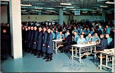 Postcard IL United States Naval Training Great Lakes Meal Galley Sailors 1964 C6 picture