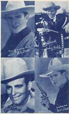 Cowboys Western Movie Stars Bob Steele Jimmy Wakely c1940s Vintage Arcade Card picture