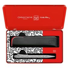 Caran d'Ache Ecridor Keith Haring Christmas 2023 Ballpoint Pen& Leather Case Set picture