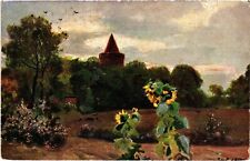 PC RUSSIAN ARTIST SIGNED RURAL SCENE (a44068) picture