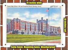 METAL SIGN - Pennsylvania Postcard - Senior High School, 13Th and Douglas Stree picture