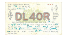 Ham Radio Vintage QSL Card     DL4OR 1955 American Forces Network  GERMANY picture