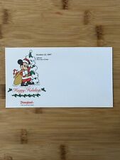 HTF Vintage Christmas Disneyland Santa Mickey 1st Day Of Issue Envelope 1987 picture