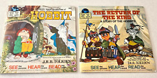 Lot of 2 - Rankin Bass Hobbit & The Return of the King Book and Record - CLEAN picture