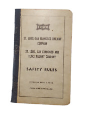 Frisco Railroad Safety Rules Manual Booklet St Louis San Francisco Texas 314 picture