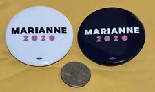 Marianne Williamson For President 2020 Campaign Pin Back Buttons Set Of 2 NEW picture