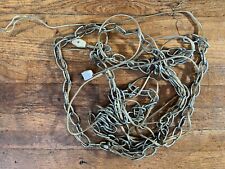 Vintage MCM Silver Plate Swag Lighting Chain-13 FT-Corded-Tested-Good Used Cond picture
