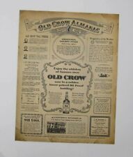1956 Old Crow Almanac, Purolator Oil Filter Print Ads (B2) picture