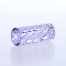 5pcs/box In Stock 7 Holes Purple Screw Line Style Smoking Glass Filter Tips picture