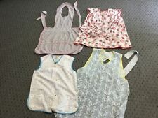 4vintage farm aprons smocks full over the head 3 handmade all about medium sz picture