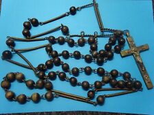 amazing ANTIQUE french HABIT rosary  / PRIEST rosary /  french monastery 1850 picture