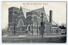 1914 ME Church Chapel Exterior Building Toledo Iowa IA Vintage Antique Postcard picture