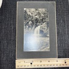Antique Mounted Cabinet Photograph: Beaver Brook Falls Keene NH History Nature picture