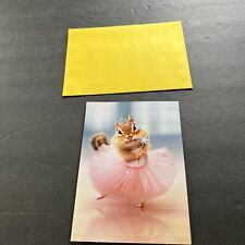 Birthday Greeting Card By AVANTI - Chipmunk Ballerina picture