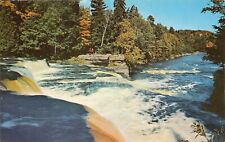 Paradise MI Michigan Lower Tahquamenon Falls Waterfalls Cascade Vtg Postcard A18 picture
